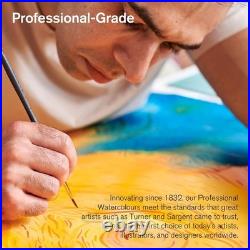 Professional Watercolor Paint Set 12 Half Pan Colors