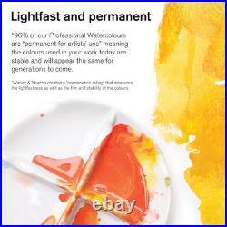 Professional Watercolor Paint Set, Lightweight Metal Box, 24 Half Pan