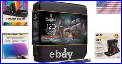 Quality Colored Pencils for Colorists 120 Pack with Zipper