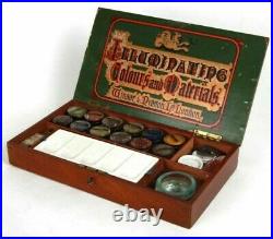 RARE Antique Winsor And Newton Artbox Illuminations Colours & Materials Boxed
