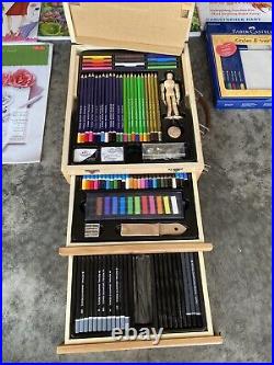 ROYAL LANGNICKEL ESSENTIALS, Box Easel Artist Set, 124 Piece Set And 10 Books