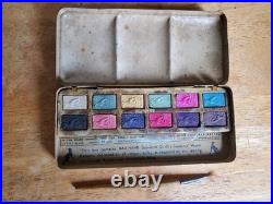Raj Hans Reeves Copycat Watercolor Box Vintage Royal Dog & Deluxe Dog Paint Tins