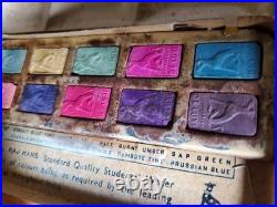 Raj Hans Reeves Copycat Watercolor Box Vintage Royal Dog & Deluxe Dog Paint Tins