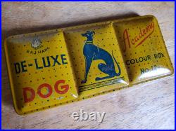 Raj Hans Reeves Copycat Watercolor Box Vintage Royal Dog & Deluxe Dog Paint Tins