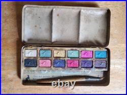 Raj Hans Reeves Copycat Watercolor Box Vintage Royal Dog & Deluxe Dog Paint Tins