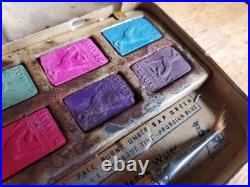 Raj Hans Reeves Copycat Watercolor Box Vintage Royal Dog & Deluxe Dog Paint Tins