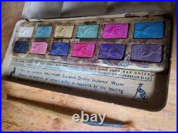 Raj Hans Reeves Copycat Watercolor Box Vintage Royal Dog & Deluxe Dog Paint Tins