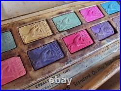 Raj Hans Reeves Copycat Watercolor Box Vintage Royal Dog & Deluxe Dog Paint Tins