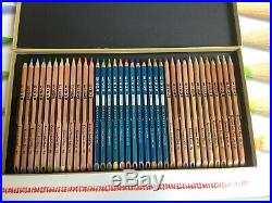 Rare Mix of 36 Karisma 24 New Colour Pencils & 12 New Aquarelle in One Box