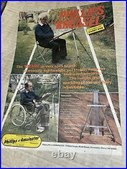 Rare Vintage Artists Easel Kneasel Accessible Knee Wheelchair Light 1.3KG Boxed