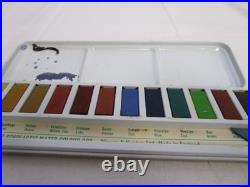 Rare Vtg Winsor & Newton's Scholastic Watercolours Palette Box No. B 12