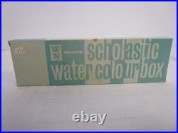 Rare Vtg Winsor & Newton's Scholastic Watercolours Palette Box No. B 12