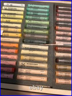 Rembrandt Royal Talens Soft Pastels In Wooden Box. Beautiful Look
