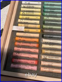 Rembrandt Royal Talens Soft Pastels In Wooden Box. Beautiful Look