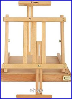 Renoir Large Table Top Art Easel & Sketchbox Portable Lightweight Art Easel wi