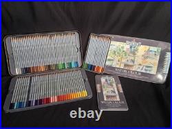 Rexel Derwent 72 Watercolour Pencils in Metal Case 12 Prismacolor Art Crafts Lot