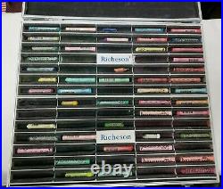 Richeson Roz Pastel Box 4 removable trays including 93 Rembrandt Soft Pastels