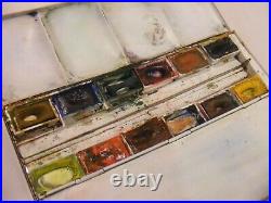 Rowney Vintage Watercolor Paint Tin Pocket Boxed