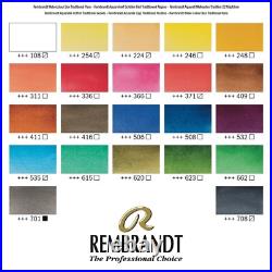 Royal Talens Rembrandt Watercolour Box Traditional Set of 24 Pans