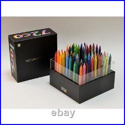 SAKURA Coupy Pencil Cube Box 72Pencils Black Limited JAPAN New