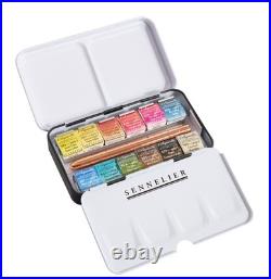 SENNELIER L'Aquarelle French Watercolor Paint, Metal Box Pocket Set of 12 Hal