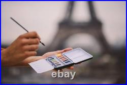 SENNELIER L'Aquarelle French Watercolor Paint, Metal Box Pocket Set of 12 Hal