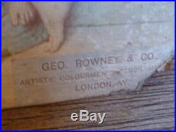 SUPERB antique ROWNEY & Co Artists Watercolour paintbox early 1900's + contents