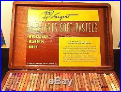 Sargent Rare Artists Soft Pastel Set 204 Piece In A Wooden Box With 2 Layers