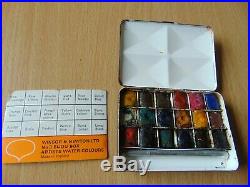 Scarce Vintage Winsor & Newton Bijou #3 Miniature Artist Art Tin Paint Box
