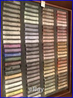 Schmincke Artists Soft Pastels, 400 Pastels in Four Tray Set, Deluxe Wood Box