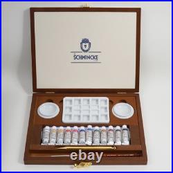 Schmincke HORADAM Retro Luxury Wooden Box Watercolor 12x5ml Set 74674
