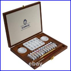 Schmincke HORADAM Retro Luxury Wooden Box Watercolor 12x5ml Set 74674