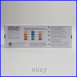 Schmincke Horadam Aquarell 12 Half Pan Watercolor Set Metal Tin 74656