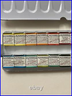 Schmincke Horadam Aquarell Half-Pan Paint Metal Set, Set of 24 Colors Open Box