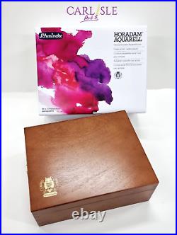 Schmincke Horadam Watercolour Anniversary Edition Wooden Box Set of 80 Half-pans