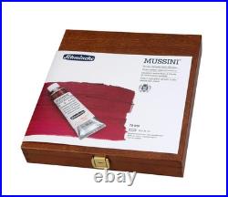 Schmincke Mussini Oil Paint 35ml Wooden Box Set of 10 Free Shipping