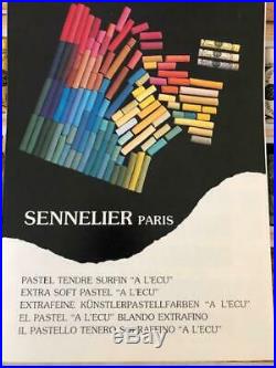 Sennelier Paris Extra Soft Pastels Wooden Box Set of 75 Colors pre owned
