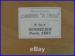 Sennelier Paris Extra Soft Pastels set of 50 Wooden Box