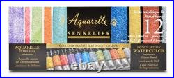 Sennelier Watercolor Metal Box 12 Tube Set