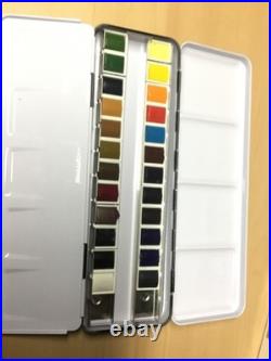 Sennelier Watercolor Metal Tin Set, + Winsor & Newton Assorted Colors