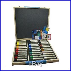 Sennelier oil paint stick professional artists wooden box set 36 sticks 38ml