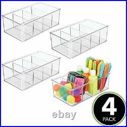 Set of 4 Art Supplies Storage Boxes Craft Storage Box Set for