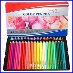 Set of 72 Vibrant Colored Pencils Vibrant Colored Pencils Set for Various Tonal