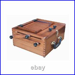 Sienna Plein Air One Pochade Box Storage Art Crafts Supplies Wood Maple Brown