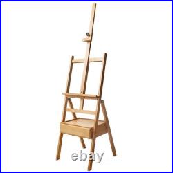 Signature Box Floor Easel, Beech Wood 43.5 x 44 x 150 cm (LxWxH), 17.13 x 17