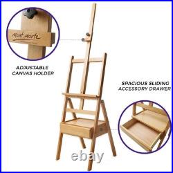 Signature Box Floor Easel, Beech Wood 43.5 x 44 x 150 cm (LxWxH), 17.13 x 17