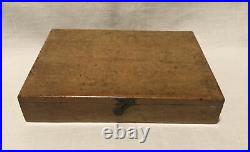 Small antique wooden box of REEVES water colours. No 27. Dates Circa 1911