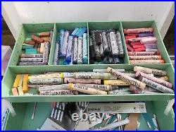 Soft artists pastels collection Unison Rembrandt Art Spectrum + Storage Box 80+