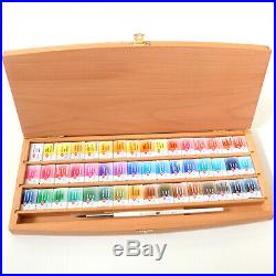 St Petersburg White Nights Artist Watercolour Set -48 Whole Pans in wooden box