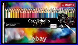Stabilo CarbOthello 60-piece Pastel Set in Pencil Metal Box New other